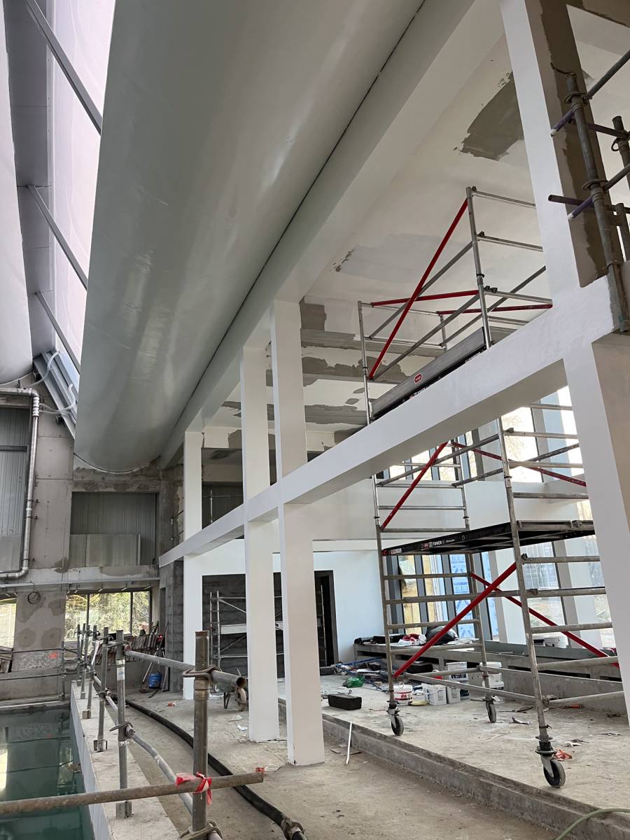 Unité intérieure Daikin intégrée au plafond des bureaux administratifs